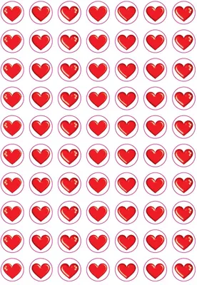 מדבקות לבבות 12 ממ