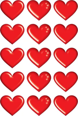 מדבקות לבבות אדומים 3 סמ