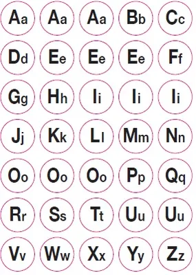 מדבקות אותיות אנגלית